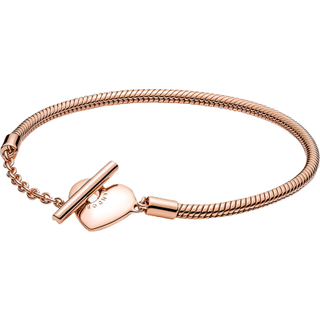 Pandora Moments Rose Gold Heart T-Bar Bracelet - 19cm