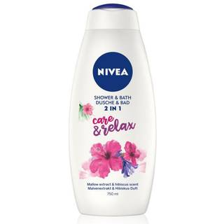 Nivea Care & Relax Badeskum og brusegel 2-i-1 750 ml - 750 ml