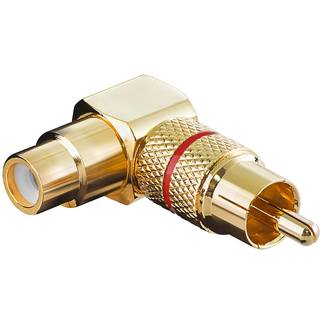 Pro Audio adapter RCA 90° - Black