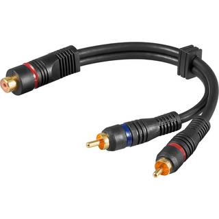 Y-RCA adapter kabel 0,2m