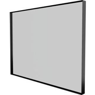 Sanibell Basicline spejl 80x60 cm m/sort aluramme