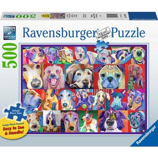 Ravensburger Hello Doggie 500 Stykke Storformat Jigsaw Puzzle For Voksne - 16794 - Hvert stykke er unik softclick -teknologi betyder stykker, der