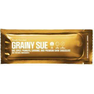 SIMPLY ®-Simply® Grainy Sue | Havre, spelt, peanuts, karamel og premium mørk chokolade