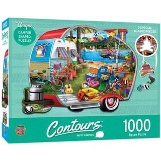 Masterpieces 1000 stykker puslespil for voksne familie eller ungdom - glade campister - 25.55 """" x 20.42 """"