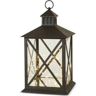 LED lanterne sort 23 cm
