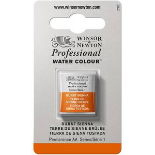 Winsor & Newton Professional akvarelfarve half pan Burnt Sienna 074