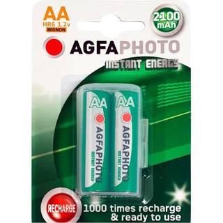 AgfaPhoto Genopladelig Mignon AA NiMH 2 pak