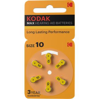 Kodak Høreapperat Size 10/PR70 Batterier - 6 stk