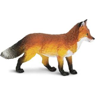 Safari Ltd. Red Fox Figurine - Detaljeret 3,5 """" Plastikmodelfigur - Sjovt uddannelsesmæssigt leg legetøj til drenge piger og børn i alderen 1