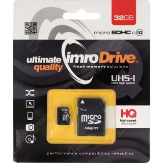 IMRO MicroSDHC 32GB cl.10 UHS-I med adapter