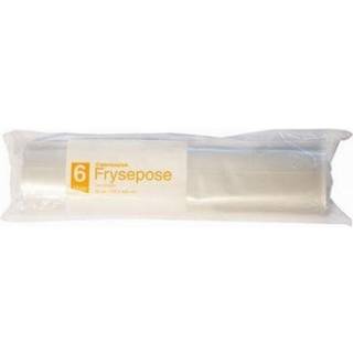 Frysepose med skrivefelt 6L 25x50cm klar