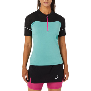 Asics Women's Fujitrail Top Sage/Performance Black, S