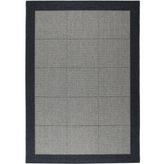Casablanca tæppe ternet (15022-959 - Mørkgrå, B133 x L195 cm)