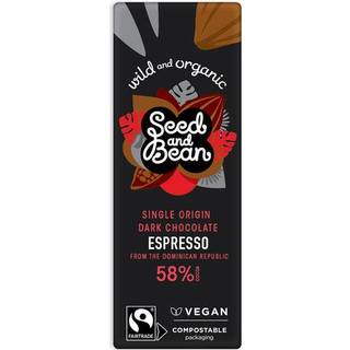Seed & Bean Mørk Chokolade Espresso 58% Ø - 25 g