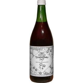 Tranebærsaft med æble sød Økologisk fortyndes 1:4 - 73 cl - Søbogaard
