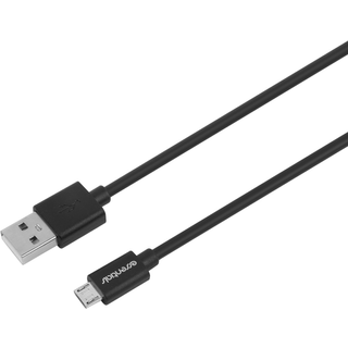 Essentials Usb-a - Micro Usb Cable, 2m, Black - Ledning