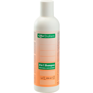 Diafarm 2 i 1 shampoo hund/kat - 250ml