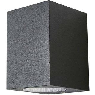 Lucande udendørs væglampe Xava, downlight, antracit, GU10