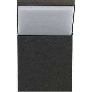 Lucande udendørs LED-væglampe Nevio, 17 cm, antracit, aluminium