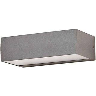 Lucande udendørs LED-væglampe Lissi, 21 cm, antracit, IP54
