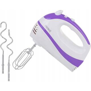 Hand Mixer - 300W - Mixer & Beaters & Whisk - Mixers - White / Purple - Royalty Line