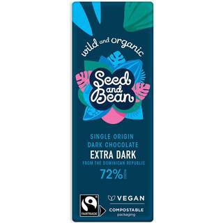 Seed & Bean Mørk Chokolade 72% Ø - 25 g