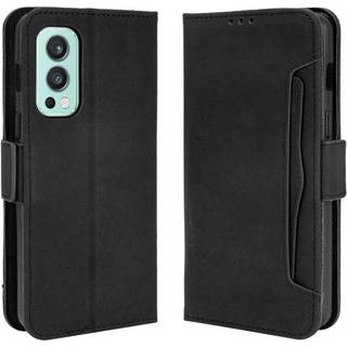 Wallet Stand Flip-telefonetui til OnePlus Nord 2 5G - Sort