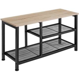 Skoreol Taunton 80x30x45,5cm - Industrielt mørkt træ, rustikt