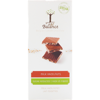 Balance Stevia Chokolade Mælk Hasselnød - 85 g