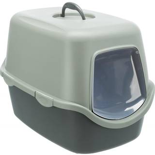 Trixie Be Eco Vico cat litter tray with hood 40 × 40 × 56 cm anthracite/grey-green