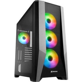 Sharkoon TG7M RGB - tower - extended ATX - Kabinet - Tower - Grå
