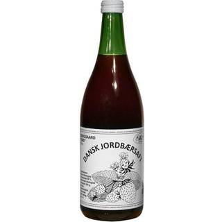 Jordbærsaft sød Økologisk fortyndes 1:4 - 730 ml - Søbogaard
