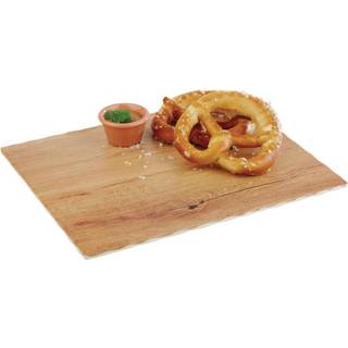 Serveringsplade 32.5x26.5cm melamin med egetræslook