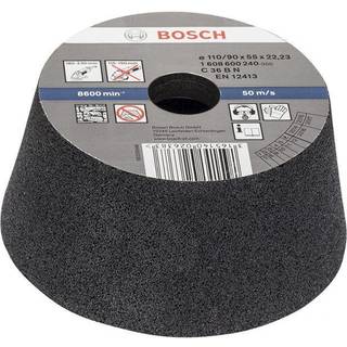 BOSCH Slibekop, konisk, sten/beton 90 mm, 110 mm, 55 mm, 30