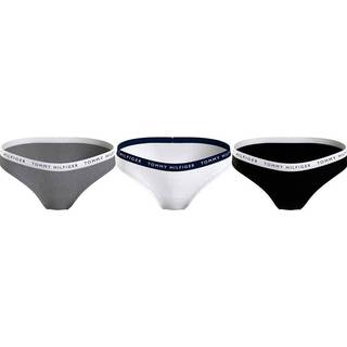 Tommy Hilfiger 3-pak Recycled Essentials Bikini - Black/Grey - Large * Kampagne *