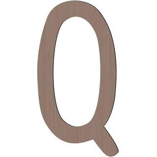 Sebra bogstaver i træ A - Å - Pinecone brown Q