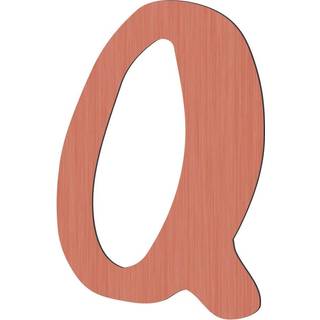 Sebra bogstaver i træ A - Å - Watermelon pink Q