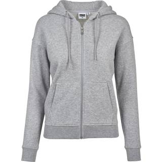 Urban Classics Dame Klassisk Zip Hoodie Grå