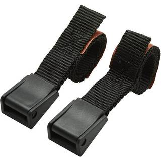 Jumbo bagageremme, sort, 18 mm, 40 cm - 2 stk.