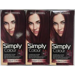 Mellor & Russell Simply Colour Hårfarve - 6.6 True Red