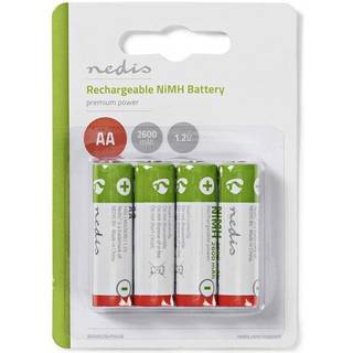 Nedis Genopladelige Ni-MH Batteri AA | 1.2 V DC | 2600 mAh | 4-Pakke
