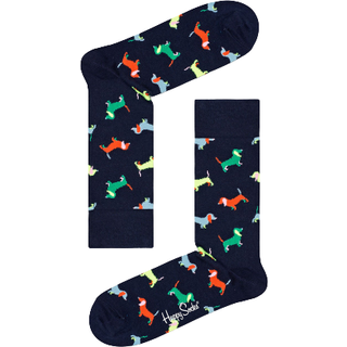 Navy Puppy Love Sock | Fun Dog Socks for Dog Lovers - Navy, Yellow, Orange, Green, Pink, Blue - 36-40