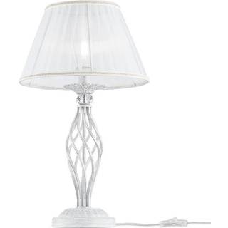 Maytoni Grace bordlampe, 1 lyskilde, messing/beige