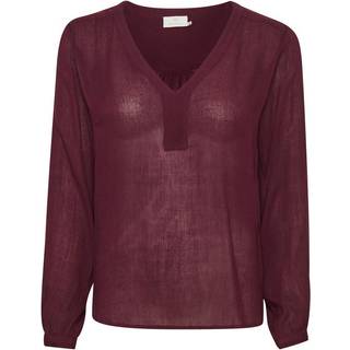 Kaffe Amber Blouse Ls Toppe & T-Shirts 501032 Dark Jewel (46)