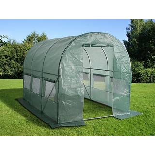 Polytunnel Drivhus 2x4,5x2m, 9m², Grøn