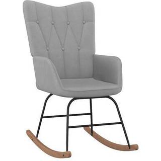 gyngestol stof lysegrå