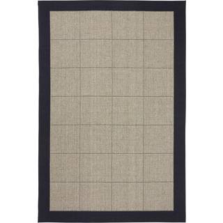 Casablanca tæppe ternet (15022-032 - Sort, B80 x L150 cm)