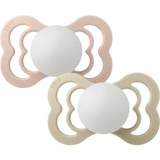 BIBS Supreme 2-pak Blush Nat/Vanilla Nat Size 2 2 stk