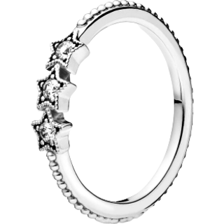 Pandora Celestial Stars Ring - Ring Size 58 - Silver