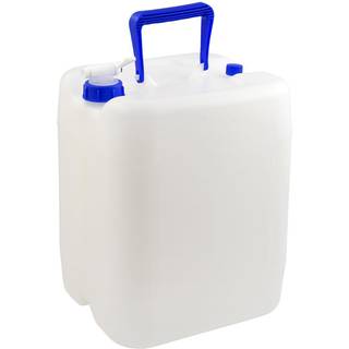 Vanddunk med hane Nordiska Plast, naturhvid/blå, 20 liter